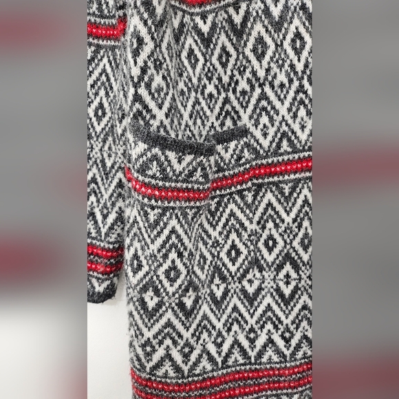 Aspen Sweater Large Women’s Cardigan Nordic Wool Blend Pockets - Picture 2 of 7